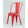 миниатюра Стул Tolix красный глянцевый, экокожа, пластик, металл №3