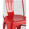 миниатюра Стул Tolix красный глянцевый, экокожа, пластик, металл №8