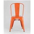 миниатюра Стул Tolix оранжевый глянцевый, экокожа, пластик, металл №2