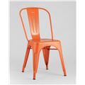 миниатюра Стул Tolix оранжевый глянцевый, экокожа, пластик, металл №3