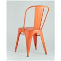 миниатюра Стул Tolix оранжевый глянцевый, экокожа, пластик, металл №5
