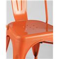 миниатюра Стул Tolix оранжевый глянцевый, экокожа, пластик, металл №9