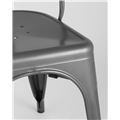 миниатюра Стул Tolix серебристый матовый, экокожа, пластик, металл №8