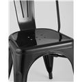 миниатюра Стул Tolix черный глянцевый, экокожа, пластик, металл №8