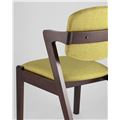 миниатюра Стул Viva оливковый обеденный деревянный массив гевеи с мягким сиденьем и спинкой №8