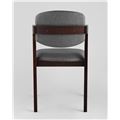 миниатюра Стул Viva темно-серый обеденный деревянный массив гевеи с мягким сиденьем и спинкой №10