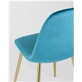 миниатюра Стул Валенсия велюр аквамарин золотые ножки №7