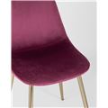 миниатюра Стул Валенсия велюр бордо золотые ножки №7