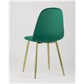 миниатюра Стул Валенсия велюр зеленый золотые ножки №3