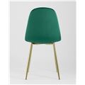 миниатюра Стул Валенсия велюр зеленый золотые ножки №6