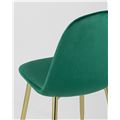 миниатюра Стул Валенсия велюр зеленый золотые ножки №7