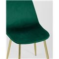 миниатюра Стул Валенсия велюр зеленый золотые ножки №8