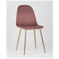 миниатюра Стул Валенсия велюр пыльно-розовый золотые ножки №2