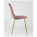 миниатюра Стул Валенсия велюр пыльно-розовый золотые ножки №3