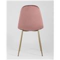 миниатюра Стул Валенсия велюр пыльно-розовый золотые ножки №4