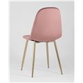 миниатюра Стул Валенсия велюр пыльно-розовый золотые ножки №5