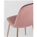 миниатюра Стул Валенсия велюр пыльно-розовый золотые ножки №6
