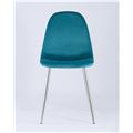 миниатюра Стул Валенсия велюр темно-бирюзовый хромированные ножки №3