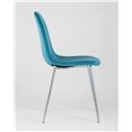 миниатюра Стул Валенсия велюр темно-бирюзовый хромированные ножки №4