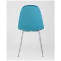 миниатюра Стул Валенсия велюр темно-бирюзовый хромированные ножки №5