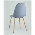 миниатюра Стул Валенсия голубой, стальной каркас с принтом, обивка мебельный бархат №5