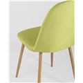 миниатюра Стул Валенсия желтый, каркас сталь, принт натурального дерева, рогожка №7