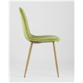 миниатюра Стул Валенсия обивка велюр, металлический каркас с принтом под дерево, цвет зеленый №4