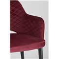 миниатюра Стул Венера диамант велюр бордовый мебельная ткань велюр №7
