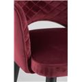 миниатюра Стул Венера диамант велюр бордовый мебельная ткань велюр №8