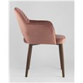 миниатюра Стул Венера диамант велюр пыльно-розовый мебельная ткань велюр №4