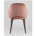 миниатюра Стул Венера диамант велюр пыльно-розовый мебельная ткань велюр №5