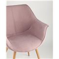 миниатюра Стул Джулиан розовый обивка плотная ткань, металлические ножки №2