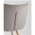 миниатюра Стул Джулиан серый обивка плотная ткань, металлические ножки №7