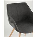 миниатюра Стул Джулиан темно-серый обивка плотная ткань, металлические ножки №6