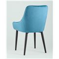 миниатюра Стул Диана велюр бирюзовый, металлический каркас №3