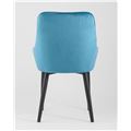миниатюра Стул Диана велюр бирюзовый, металлический каркас №6