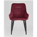 миниатюра Стул Диана велюр бордовый, обивка мебельный велюр №2