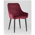 миниатюра Стул Диана велюр бордовый, обивка мебельный велюр №4