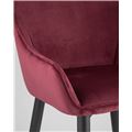 миниатюра Стул Диана велюр бордовый, обивка мебельный велюр №7
