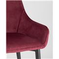 миниатюра Стул Диана велюр бордовый, обивка мебельный велюр №8