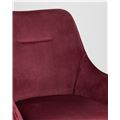 миниатюра Стул Диана велюр бордовый, обивка мебельный велюр №9