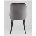 миниатюра Стул Диана серый, обивка мебельный велюр №6