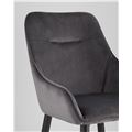 миниатюра Стул Диана серый, обивка мебельный велюр №7