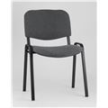 миниатюра Стул Изо ( iso ) серый для посетителей и конференц залов, изгиб под спину, пластиковые опоры №4