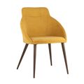 миниатюра Стул Квини желтый обивка плотная ткань, стальные ножки №1