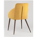 миниатюра Стул Квини желтый обивка плотная ткань, стальные ножки №3