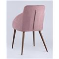 миниатюра Стул Квини розовый обивка плотная ткань, стальные ножки №3