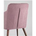 миниатюра Стул Квини розовый обивка плотная ткань, стальные ножки №7