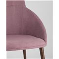 миниатюра Стул Квини розовый обивка плотная ткань, стальные ножки №8