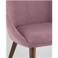 миниатюра Стул Квини розовый обивка плотная ткань, стальные ножки №9